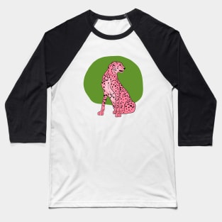 The Fastest One, Pink Edition, Cheetah Design Baseball T-Shirt